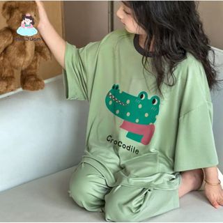 Bộ đồ ngủ hình khủng long cho bé trai & bé gái – Chất liệu modal mát, hút ẩm, thoải mái mùa hè