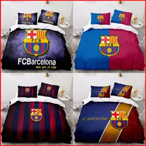 ST2 Barcelona 3in1 Bộ Chăn Ga Gối Chăn Ga Gối Nhà Phòng Ngủ Có Thể Giặt Thoải Mái Ký Túc Xá Phù Hợp Với TS2