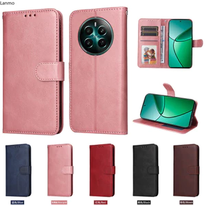 Ốp Lưng Cho OPPO Reno 11F F25Pro Realme 12 Realme 12 Plus Realme 12 Pro Realme 12 Pro Plus Mới Sang Trọng Ví Lật Cổ Điển Da Chắc Chắn Bảo Vệ Toàn Diện Vỏ Điện Thoại Mềm Chống Sốc