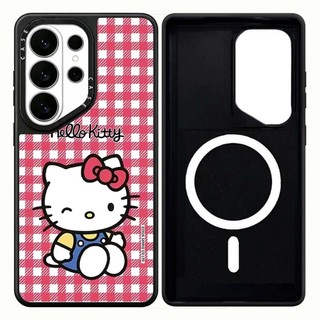 Ốp điện thoại Phone Case For cứng lưới sọc từ tính cho Samsung Galaxy S26 25 24 23 UItra S26 25 24 23 Plus Vỏ bảo vệ chống sốc