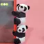 Kawaii Panda Sang Trọng Đồ Chơi Búp Bê Mềm Động Vật Gấu Trúc Kẹp Ôm Rèm Kẹp Đồ Chơi Búp Bê Đẹp
