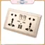 POWER Wall Power Soet Universal 5 lỗ 2.1A Cổng sạc USB kép Soet.