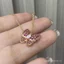 Xuyên Biên Giới Bán Thời Trang Bướm Tình Yêu Hồng Kim Cương Bướm Vòng Cổ Nữ Nhật Bản Hàn Quốc Sang Trọng Siêu Cổ Tích Xương Đòn Dây Chuyền Vòng Cổ Bán Buôn