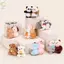 ROLY Bestie Bùa May Mắn, Mặt Dây Chuyền Móc Khóa Nhiều Màu Động Vật Hoạt Hình, Búp Bê Sang Trọng Dễ Thương Gấu Trúc Thỏ Chó Gấu Voi Cặp Đôi Pendnats Quà Tặng