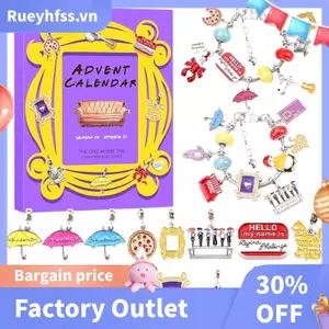 Lịch Mùa Vọng DIY Giáng Sinh Quyến Rũ Vòng Tay Giáng Sinh Lịch Đếm Ngược Chương Trình Truyền Hình Quà Giáng Tặng Cho Nữ Cô Gái