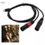 Apill Cáp âm thanh Sanpyl Type C đến XLR 2 đầu ra Bộ khuếch đại công suất nam với chip giải mã HiFi cho máy trộn Loa Điện thoại Máy tính Máy tính bảng Plug and Play (1m