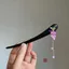 WHX-Hairpin 15cm {Purple Dew Breeze} Kẹp tóc Ebony chính hãng Cổ điển Thanh lịch Tím Nho Bướm Tấm kẹp tóc Kẹp tóc Kẹp tóc Kẹp tóc