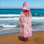 Trẻ Em Khăn Tắm Áo Cho Bé Thấm Hút Nước Nhanh Khô Microfiber Có Mũ Trùm Đầu Dễ Thương Trẻ Em Áo choàng Tắm UUPA