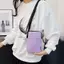 PNPIA- Túi vải đeo vai màu trơn Macaron hợp thời trang đơn giản Thời trang đa năng Zero Ví Samll Túi điện thoại vuông cho bé gái