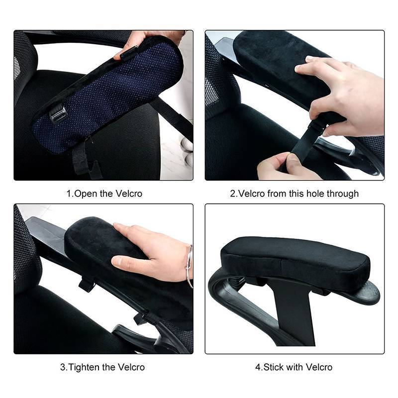 PNPIA- Mới Chậm Phục Hồi Nhớ Xốp Tay Đệm Ghế Thảm Khuỷu Tay Còn Lại Bao
