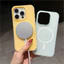 Ốp từ tính, thiết kế 2 trong 1 màu pastel sang trọng, tương thích với iPhone 17, Air 16, 15, 14 Plus, 13, 12, Pro Max, 11, Matte Cover Vỏ sạc không dây chống sốc