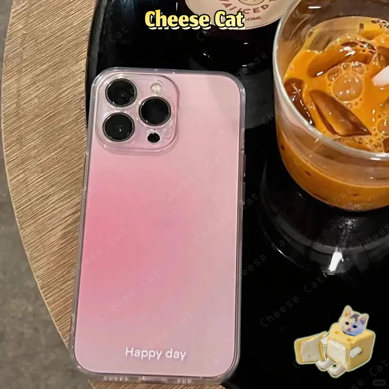 Ốp lưng iPhone màu gradient trong suốt TPU bảo vệ ống kính cho iPhone 16 15 14 13 12 11 17 Pro Max XR Xs 7Plus