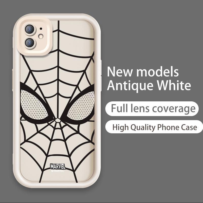 Ốp Lưng Cho iPhone 11 12 13 Pro Max Hoạt Hình Silicon Cầm Tay Mềm Ốp lưng TPU Người Nhện web Thiên Thần Mắt Chống Sốc Ốp Lưng