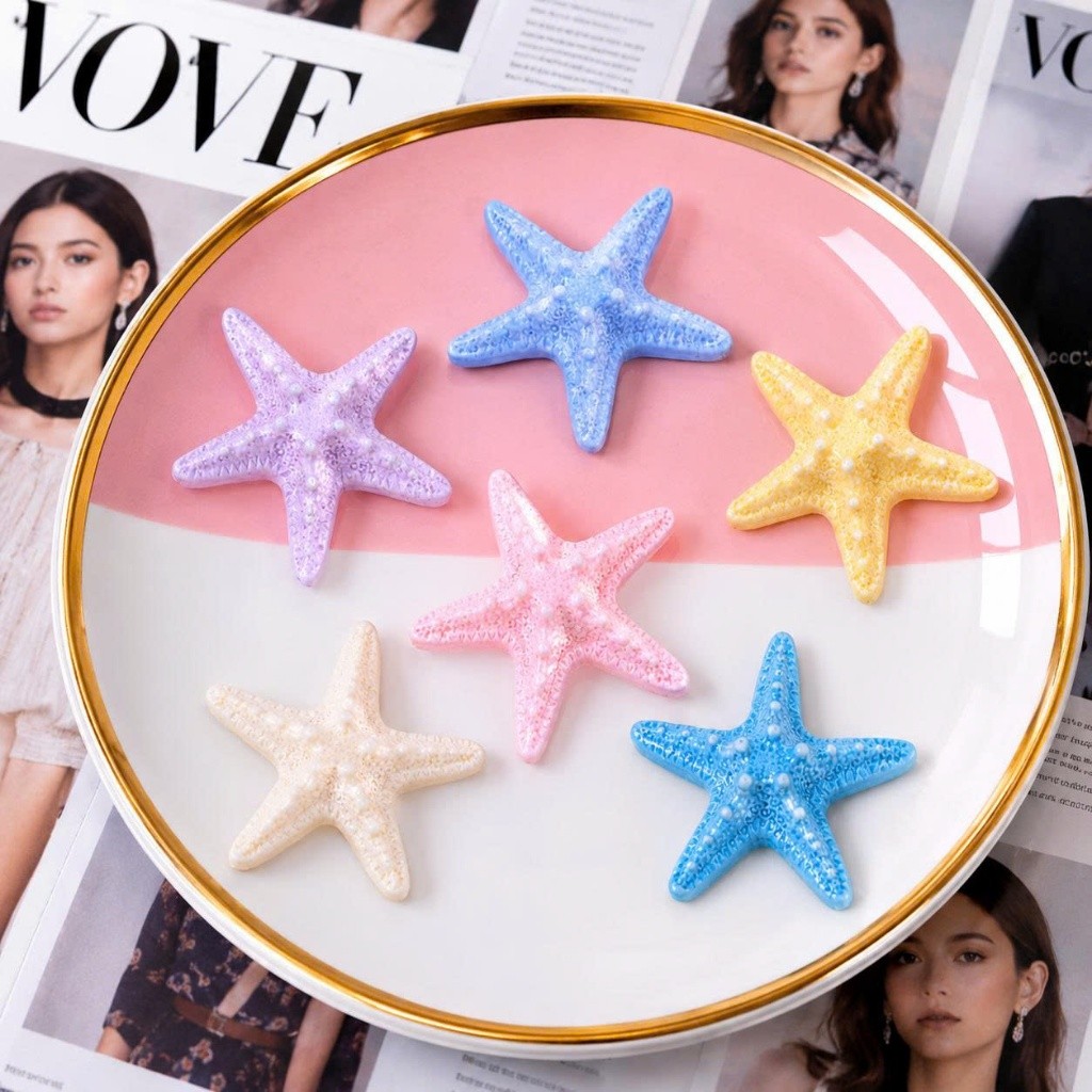 Set Charm Sao Biển Pastel Size Bự 56x53mm 🌊 Mix 6 Màu Candy Cute Phong Cách Summer Hàn Quốc Siêu Xinh ✨