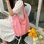 Túi vải di động một vai màu kẹo maaax Nhật Bản Hàn Quốc ins Lớp học sinh Mua sắm thân thiện với môi trường đơn giản