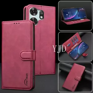Ốp Lưng Cho Honor 500 Smart X6D Màu Trơn Họa Tiết Cao Bồi Da Khe Cắm Thẻ Chống Rơi Vỏ Điện Thoại
