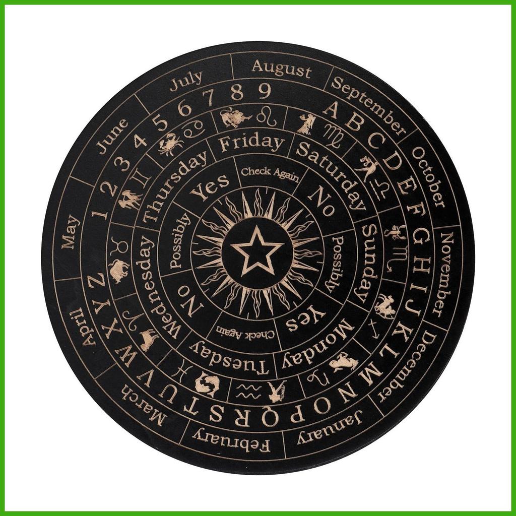 Bảng Bói Toán Dowsing Bảng Siêu Hình Có Chữ Cái Tin Nhắn Bằng Gỗ Planchette Ouija Board Game Fortune wipqsvn