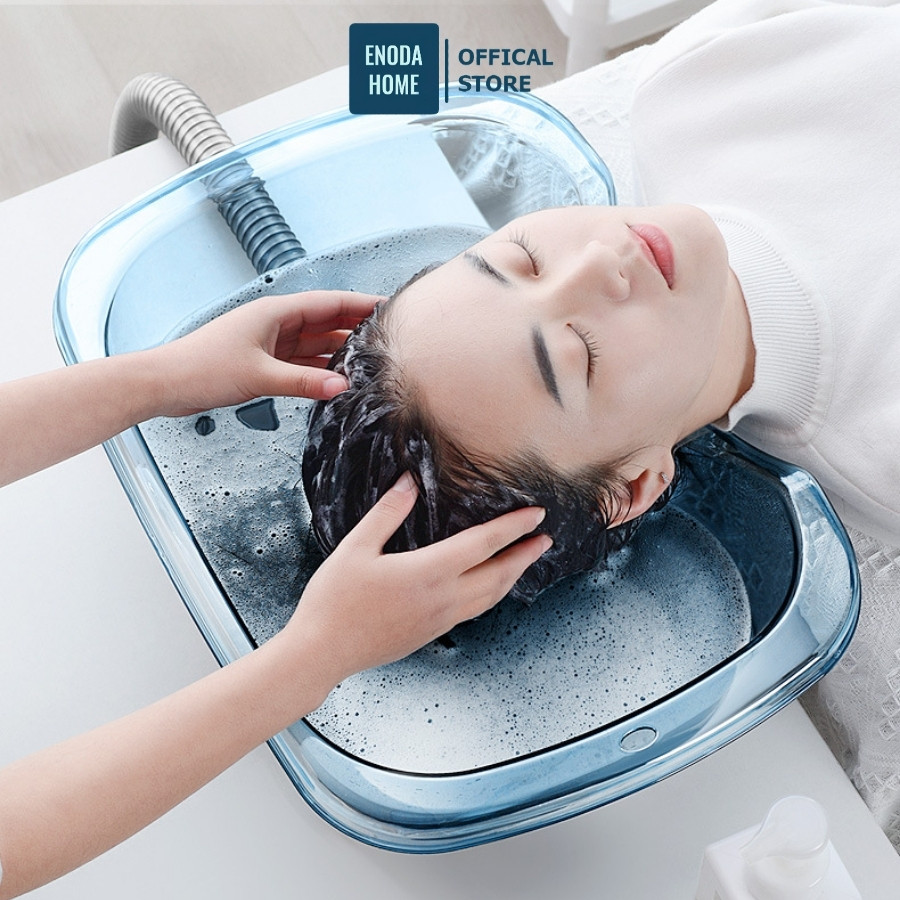 Chậu Gội Đầu Tại Giường ENODA HOME, Thau Gội Đầu Cho Bà Bầu, Trẻ Em, Người Bệnh Nhựa PP Bền Đẹp An Toàn C080