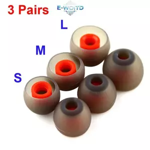 E-WOITD 3 Cặp (6 Cái) L M S In Ear Earbuds Tai Nghe Đầu Tai Silicon / Tay Tai / Đầu Tai / Tai Nghe Cho DT600 / F3 / M6 / DB3 / NX7 Pro E-WOITD