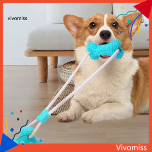 Đồ chơi nhai cho chó bền bỉ cho người nhai – Cốc hút Tug of War Rope Đồ chơi cắn răng hàm cho chó nhỏ và chó Hoàn hảo để huấn luyện và chơi Đồ chơi nhai thú cưng cho chó con
