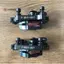 Bộ phanh đĩa cao cấp cho xe đạp từ hợp kim nhôm với hệ thống dây điều khiển và caliper trước-sau, thiết kế đẹp mắt.