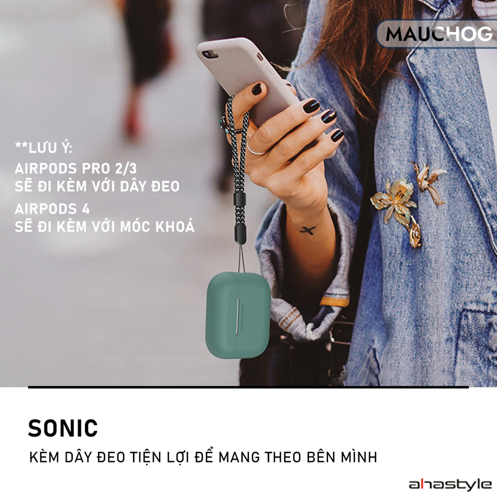 Ốp Lưng Trơn Basic Nhiều Màu Chất Liệu Silica Gel Mềm Mại Chống Bẩn Cho Airpods Pro 3 2 Airpods 4