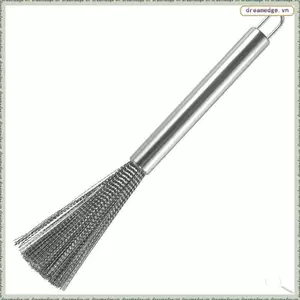 Bàn chải cho nhà bếp Dây thép không gỉ và tay cầm có móc treo Tấm bếp nồi, Tay nghề tinh xảo dễ sử dụng