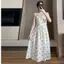 Đầm đeo hoa nhỏ phiên bản Hàn Quốc Váy mùa hè phù hợp với kích thước lớn Váy dài chị gái M Quần áo nữ có thể mặc bên ngoài Váy ngủ