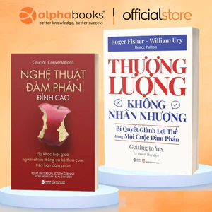 Sách - Lẻ/Combo: Nghệ Thuật Đàm Phán Đỉnh Cao + Thương Lượng Không Nhân Nhượng (Alpha Books)