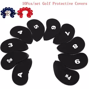 < WHPHous-t > 10 Chiếc Neoprene Golf Club Putter Head Cover Nêm Iron Bảo Vệ Đầu Bộ Đẹp