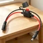 Dây nối dài nguồn lõi đồng dày Yoo 14AWG với cầu chì an toàn 10A Nhanh chóng ngắt kết nối dây nịt