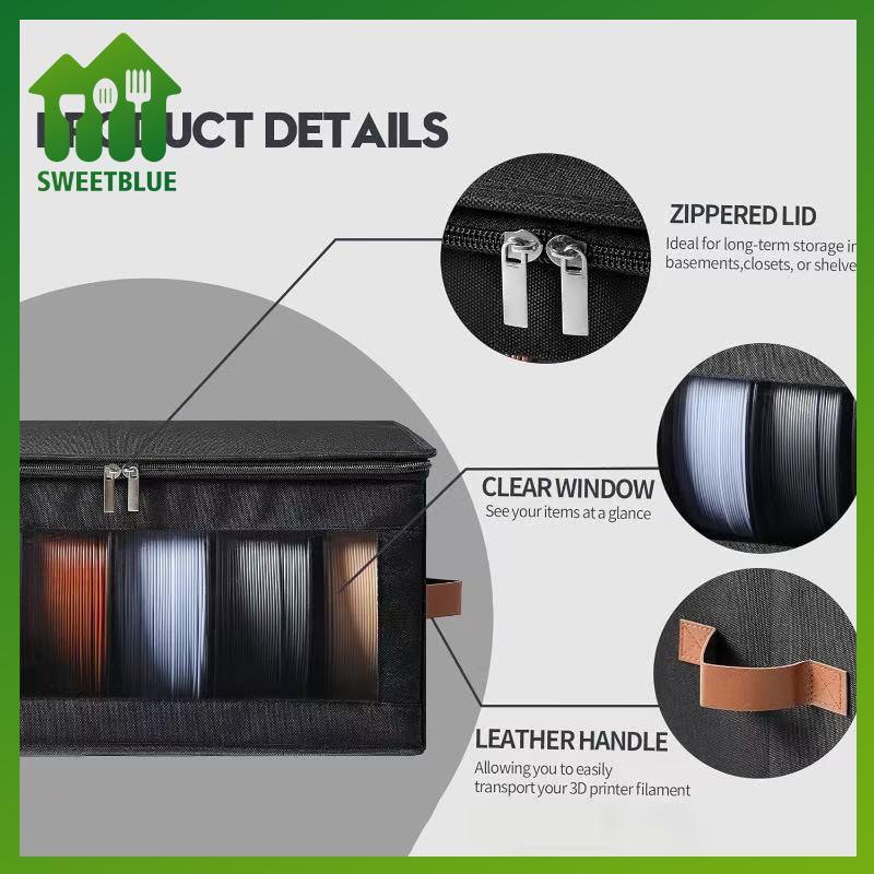 SWEET Dây Tóc Hộp Bảo Quản Cho PLA PETG ABS Máy In 3D Dây Tóc Không Độ Ẩm Kín Hộp Đựng Cho Nhà In Thiết Lập n