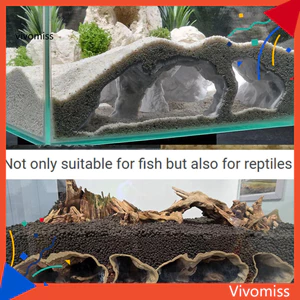 3d In Hình Cá Nơi Trú ẩn Đường Hầm Hang Pleco Tự Nhiên Dưới Sỏi Nơi trú ẩn Cho Cichlid Chú Hề Loach Kuhli Loach Trang Trí Bể Cá Giảm Căng Thẳng Trang Trí