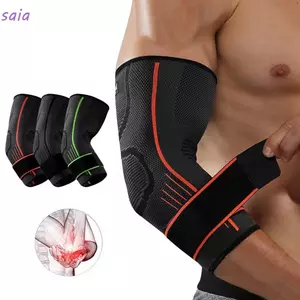 Hỗ trợ khuỷu tay SAIA thoáng khí, phù hợp unisex với các màu đen, xanh lá và cam, dễ dàng điều chỉnh