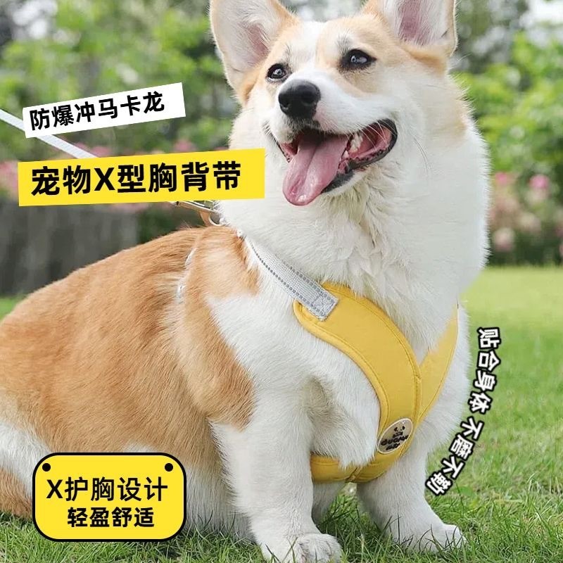 【Ready Stock】 New Pet Hand Holding Rope Vest-Style Dog Breast Strap Reflective Dog Hand Holding Rope Pet Supplies 792h