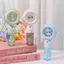 Quạt cầm tay Mini cầm tay LACYESUK, Quạt làm mát máy tính để bàn có thể sạc lại di động nhẹ, Pin sạc phun sương mịn Máy tính để bàn cầm tay Quạt làm mát sử dụng kép cho 5V300mAh