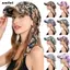 Mũ bóng chày có dây đeo SMILE, Mũ trùm đầu mùa hè thoáng khí in hoa, Tóc quấn thời trang có vành Mũ Turban đa năng Trang phục hàng ngày