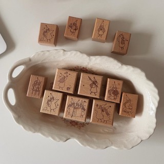 Dấu gỗ rubber Stamp House Little Fairy mẫu mới