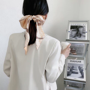 Khăn Lụa Tóc Nữ Buộc Tóc Streamer Mùa Hè Đuôi Ngựa Ruy Băng Buộc Túi Cổ Tay Pháp Retro Thời Trang Mũ Đội Đầu Mũ Đội Đầu