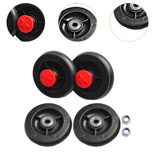 4 bộ bánh xe xoắn cho ô tô trẻ em, phù hợp với sàn gỗ cứng và thảm, gồm bánh trước và sau