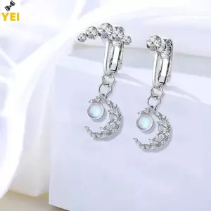 Nhẫn bụng giả danglings rốn với thiết kế bướm, trái tim và mặt trăng - Trang sức mới không cần xuyên da