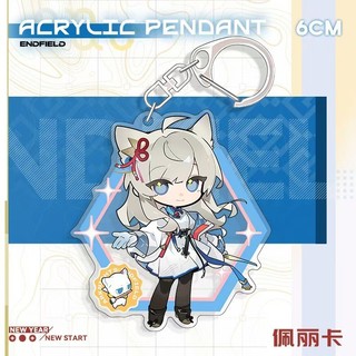 Gelperta Chen Qianyu LAWSON Anime KeyChain Arknights Endfield Men Key Chain for Women Cartoon
