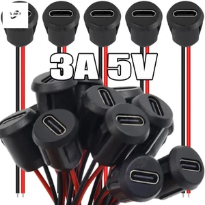 Cổng sạc nhanh chống nước 2Pin USB Type-C có ổ cắm nữ