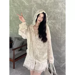 Bộ Đồ Thời Trang Xuân Cho Nữ, Ren Rời, Bộ Hai Mảnh Áo Quần