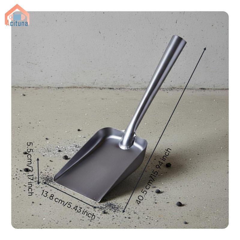 Acutuna Tay cầm rỗng Xẻng thép không gỉ Xây dựng hạng nặng Thủ công tiện ích Muỗng tro cho nhà hàng làm vườn