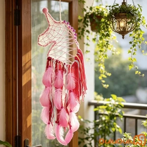Dream Catchers Hình Ngựa Lông Vũ Chuông Gió Treo Trang Trí Cho Phòng Ngủ Gia Đình Trang Trí Phòng Khách