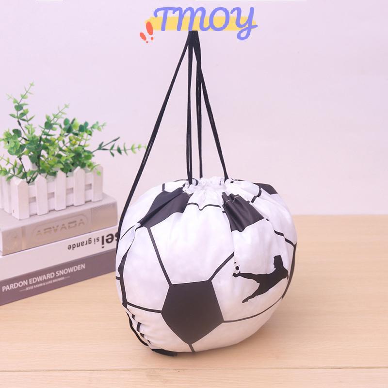TMOY 210D Di Động Polyester Bóng Rổ Dây Rút Túi Đeo Vai Bapa Bóng Đá Bóng Bầu Dục Lưu Trữ Túi Thể Thao Thể Thao Ngoài Trời Du Lịch TMOY