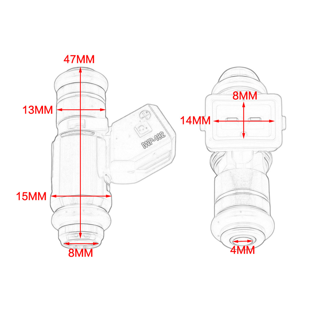 IWP182 Dành Cho Piaggio Gilera Vespa LX 2V / S 2V PI8732885 GTS250 300 Thay thế bằng 6389495 8732885 Vòi phun nhiên liệu xe máy