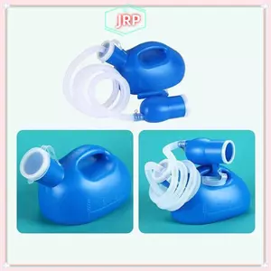 JRP Vệ Sinh Cung Cấp Cho Ngoài Trời 2000ml Nhựa Nam Người Cao Tuổi Giường Bô Pee Chai Bộ Sưu Tập Với Ống 160cm Di Động Pee Nước Tiểu Chai Người Khuyết Tật Người Trợ Giúp JRP