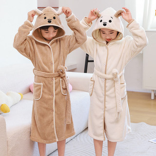 Áo choàng tắm trẻ em mềm mại, khăn tắm có mũ trùm đầu, áo choàng dài tay, thấm hút nhanh khô, không xù lông, thoải mái